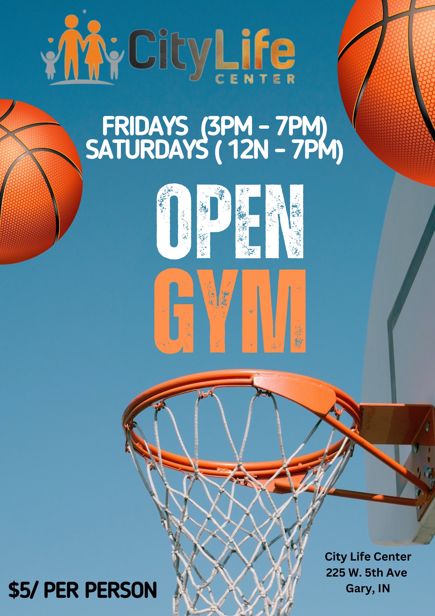 Open Gym at City Life Center